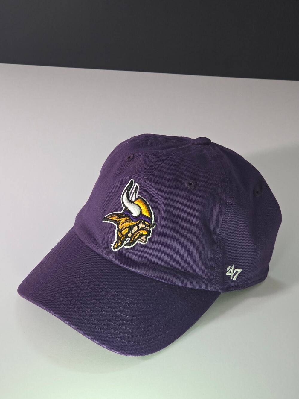 Minnesota Vikings ’47 Brand Clean Up Hat Purple Adjustable Strapback NFL Cap